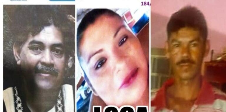 Confirman la muerte de una mujer y de dos hombres reportados con desaparecidos en el estado de Quintana Roo.