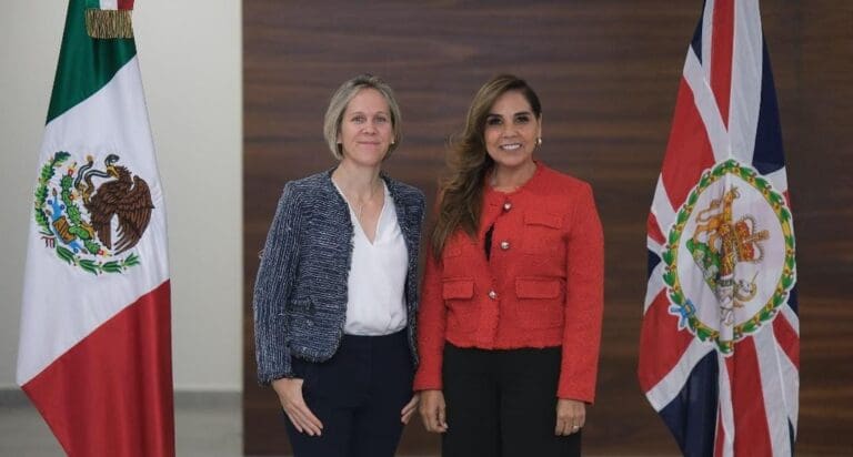 Se reúne la gobernadora del estado, Mara Lezama Espinosa, con Susannah Goshko, embajadora de Reino Unido en México.