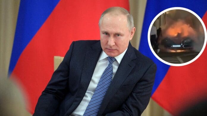 Video: Limusina de equipo de Vladimir Putin explota en calles de Moscú; investigan posible atentado
