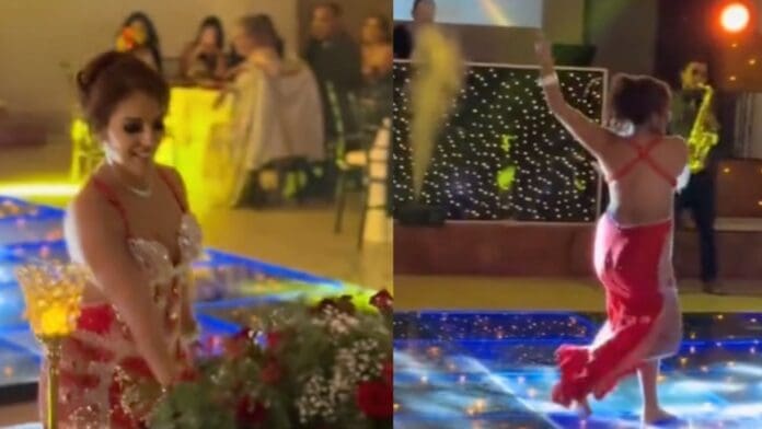 Madre protagoniza XV años de su hija con show