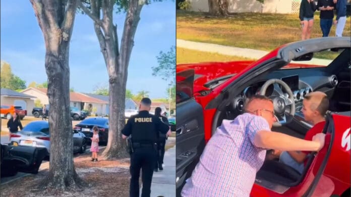Video: Niño es sorprendido con un desfile de autos deportivos en su cumpleaños en Estados Unidos
