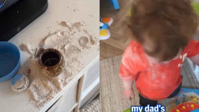 Video: Bebé se comió las cenizas de su abuelito