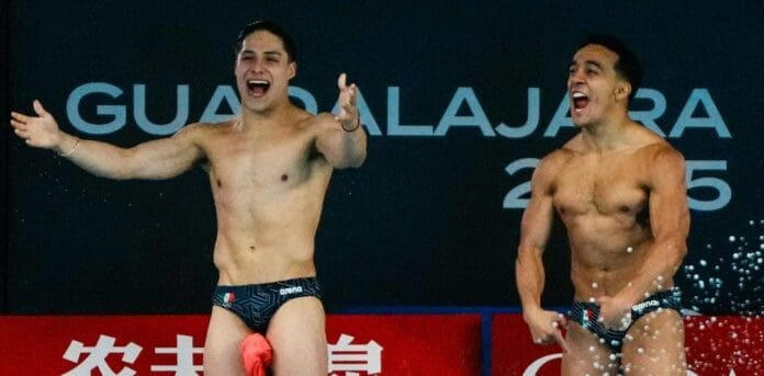 Clavados Guadalajara 2025. Osmar Olvera y Juan Manuel Celaya logran oro, Gaby Agúndez y Ale Astudillo una plata.