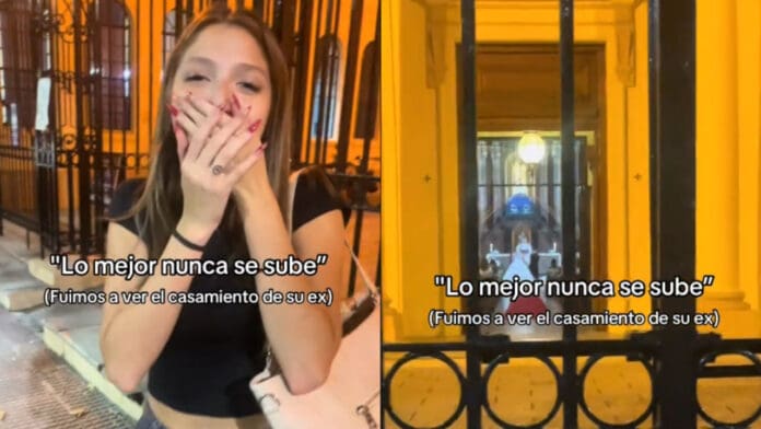 Video: Joven se queda fuera de la iglesia viendo como su ex se casaba con otra persona
