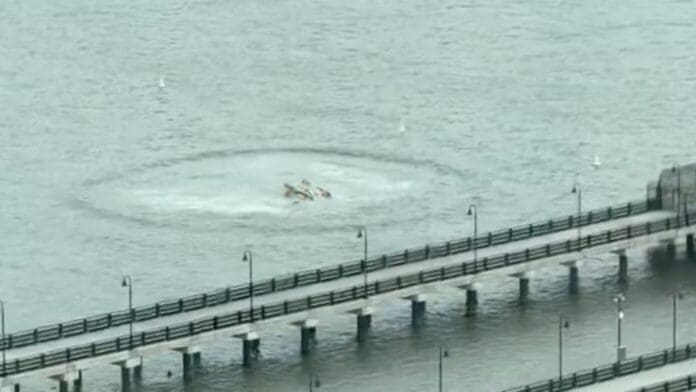 Helicóptero se estrella en el río Hudson de Nueva York; viajaban al menos cuatro personas