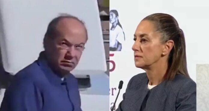 Claudia Sheinbaum critica a Felipe Calderón por pasear en yate mientras se decía que era pobre y desempleado.