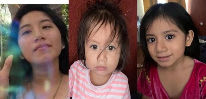 Buscan a una madre y sus dos hijas reportadas como desaparecidas en Cancún . Ya están activas sus respectivas fichas.