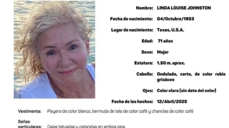 Encuentran en Yucatán el cuerpo de Linda Louise Johnston, de Estados Unidos, su hijo es sospechoso