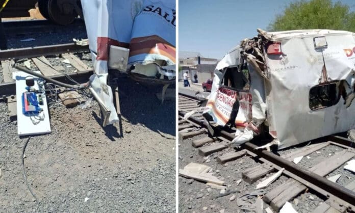 Muere funcionario de Mapimí, Durango, al intentar ganarle el paso a un tren