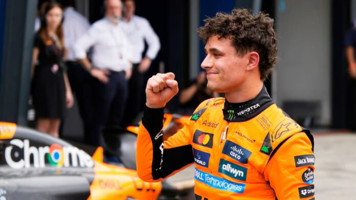 Video: Lando Norris gana la carrera sprint bajo la lluvia de Miami; Verstappen fue sancionado