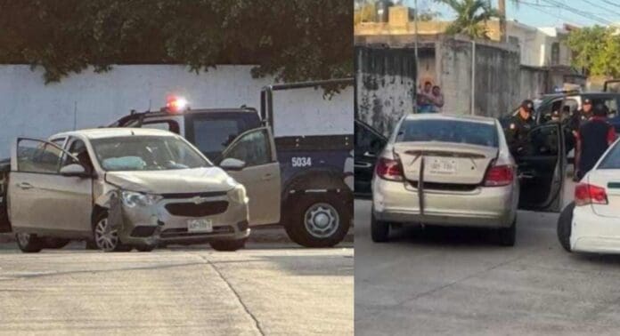 Detienen a tres presuntos asaltantes tras una persecución en Cancún. Reportaron que había personas armadas.