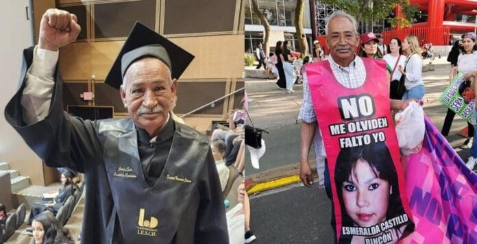 Padre buscador José Luis Castillo recibe Doctorado Honoris Causa en Chihuahua. Busca a su hija menor de edad desde 2009.