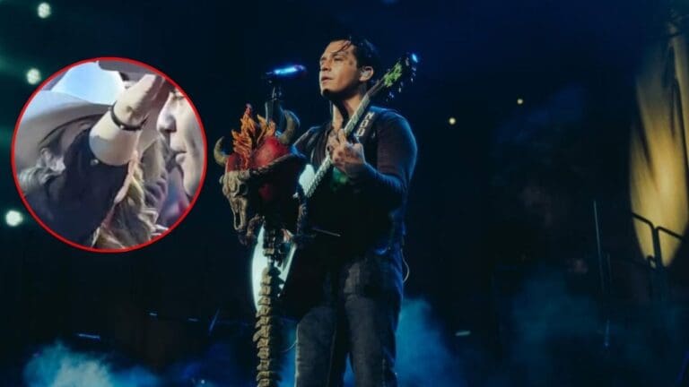 VIDEO: Christian Nodal regaña a fan por intentar robarle el sombrero