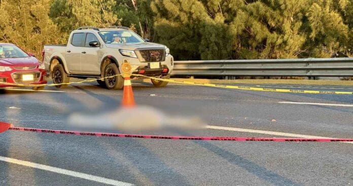 Atropellan a mujer que intentó cruzar la autopista México-Pachuca; conductor se dio a la fuga