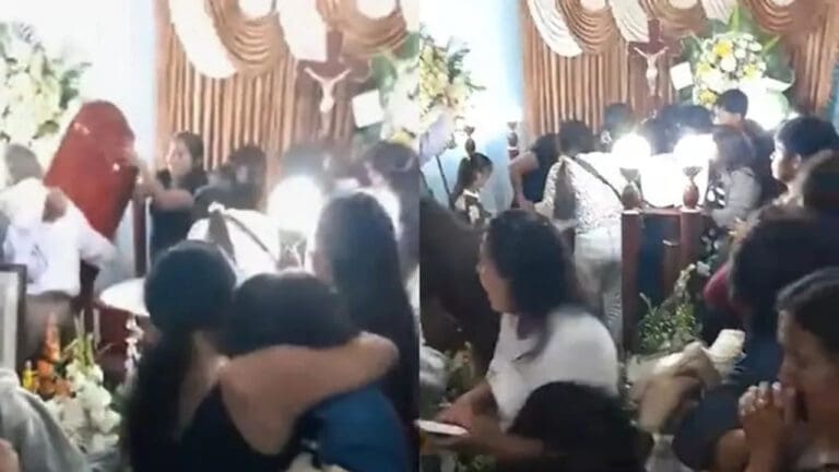 Video: Hombre "resucita" durante su propio velorio en Perú y sorprende a los presentes