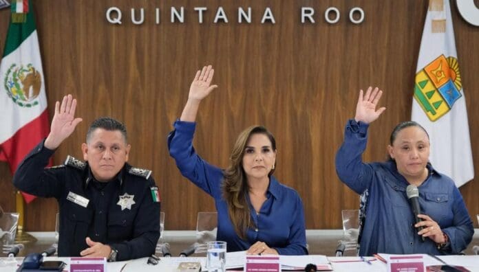 Se alinean 11 municipios y gobierno de Quintana Roo a la Estrategia Nacional de Seguridad Pública, dijo la gobernadora.
