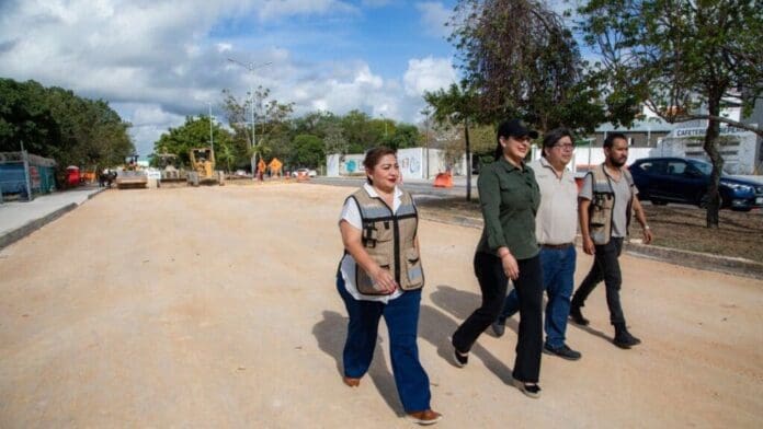 Gobierno de Estefanía Mercado avanza con fuerza en la repavimentación de Playa del Carmen con inversión histórica