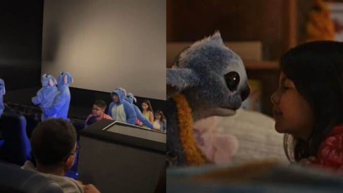 Video: Familia se disfraza de Stitch en la premier de la película live action, en México