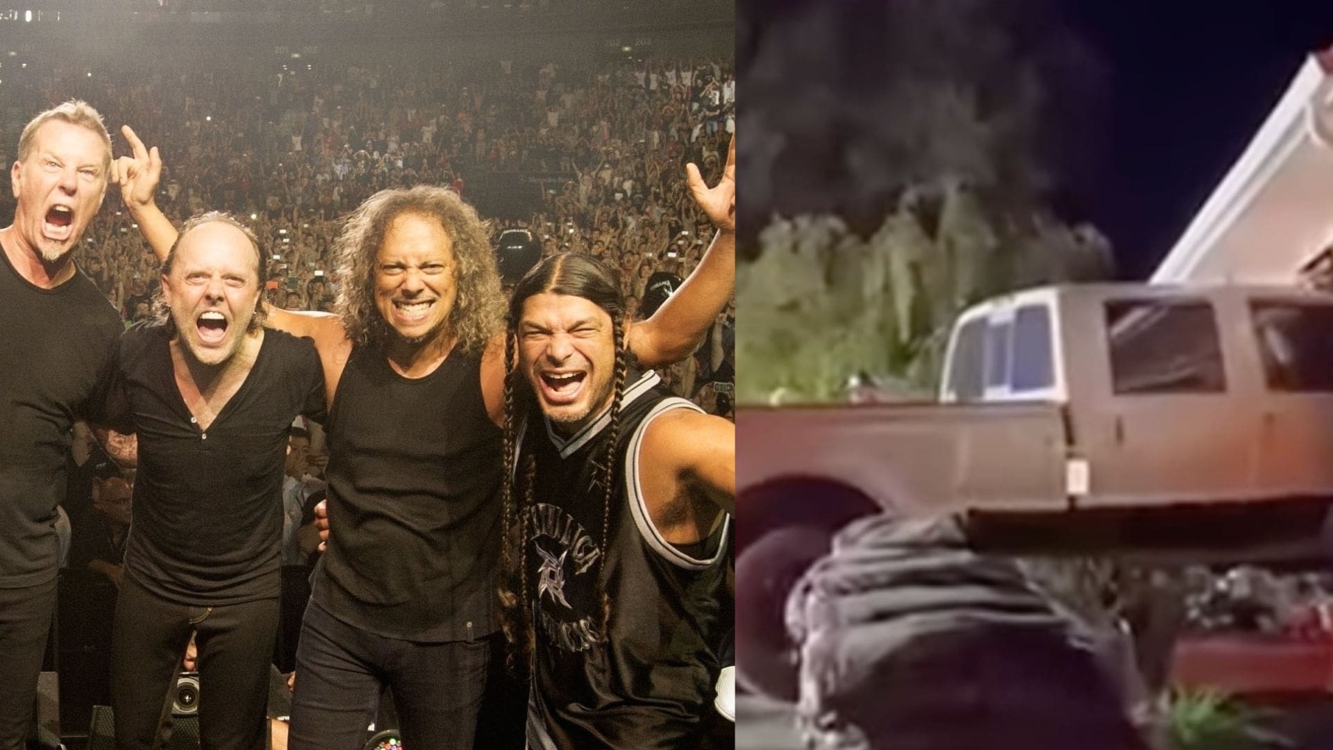 Familia se salva de morir porque fue a dormir temprano por concierto de Metallica en Estados Unidos