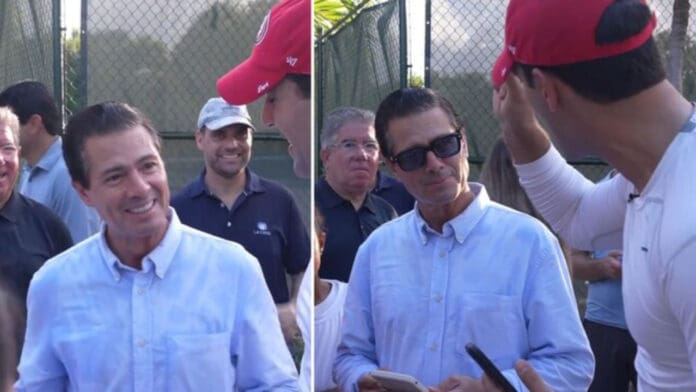 Peña Nieto es visto en Punta Cana durante un espectáculo de magia