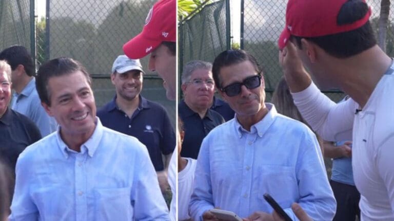 Peña Nieto es visto en Punta Cana durante un espectáculo de magia