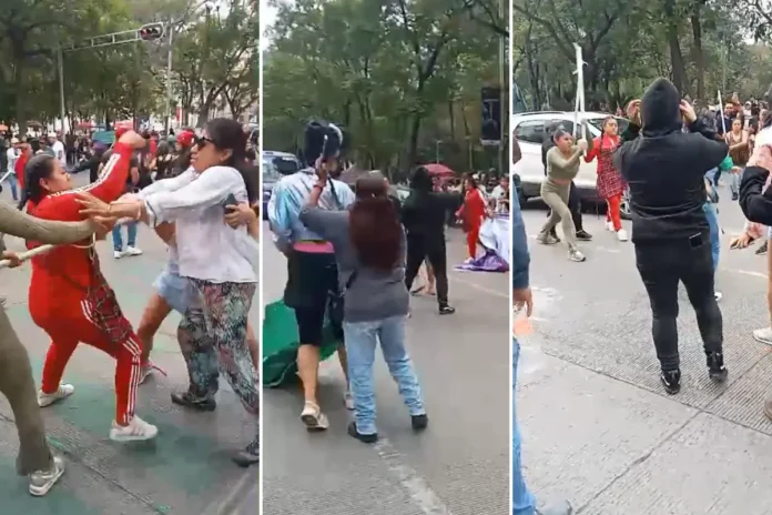 Pelea entre ambulantes y feministas deja cinco heridos en Cdmx