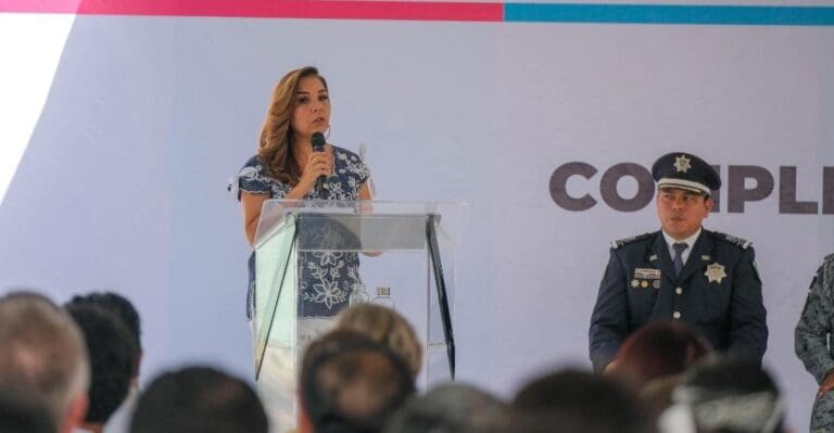 Pone en servicio Mara Lezama Espinosa un nuevo C2 en Costa Mujeres para seguir construyendo la paz en la entidad.