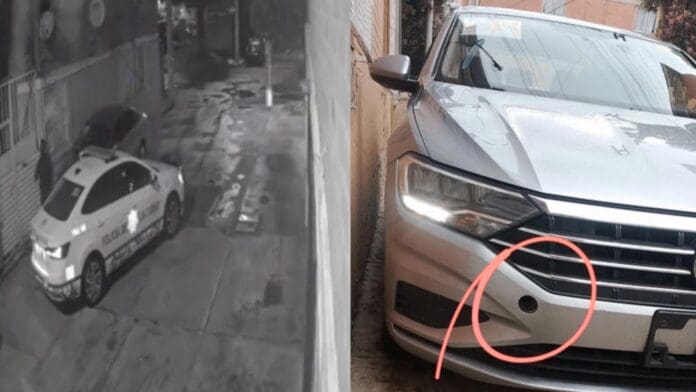 Video: Policía es captado robando autopartes en Puebla