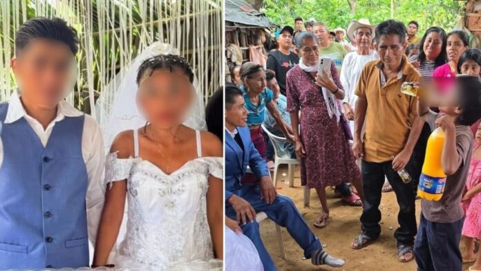 Captan a menores consumiendo alcohol durante una boda entre adolescentes en Oaxaca