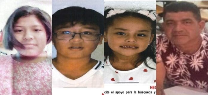 Buscan a dos hombres y cinco menores desaparecidos en Quintana Roo. Ya están activas sus correspondientes fichas.