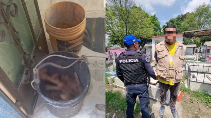 Hombre es detenido por presunta posesión de restos óseos en panteón de CDMX