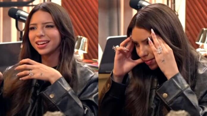 Video: Ángela Aguilar se tropieza caminando en tacones y desata burlas en redes sociales