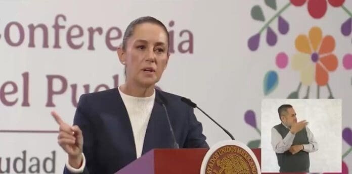 Rechaza Claudia Sheinbaum las protestas violentas en Los Ángeles; usar la bandera mexicana es una provocación.