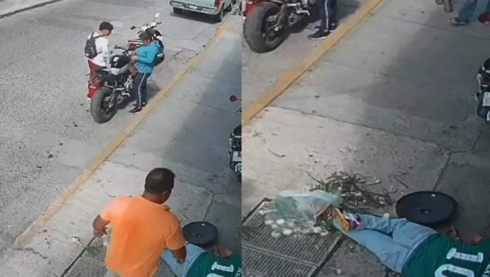 Buscan a hombre que golpeó a mujer comerciante en Guanajuato