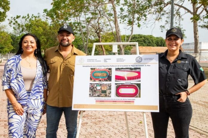 Gobierno de Estefanía Mercado coloca por primera vez en la historia del municipio pasto sintético en la cancha principal del Poliforum