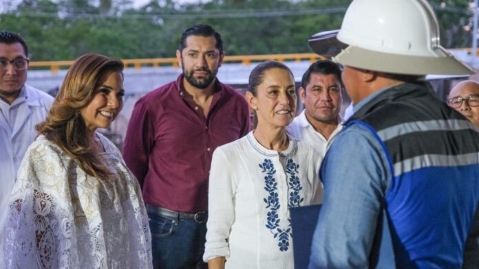 Recorren Claudia Sheinbaum y Mara Lezama nuevo Hospital General de FCP, en el corazón de la Zona Maya