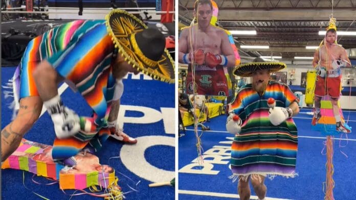 Video: Jake Paul se burla de Canelo Álvarez y Julio César Chávez Jr mostrándolos como sus piñatas