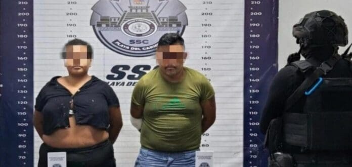 Detienen a dos personas con dosis de diversos narcóticos en Playa del Carmen. Fueron aprehendidos en la colonia Nuevo Noh Bec.