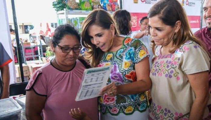 Mara Lezama lleva justicia social y prosperidad compartida a los habitantes de Xul-Ha con la Caravana del Bienestar.