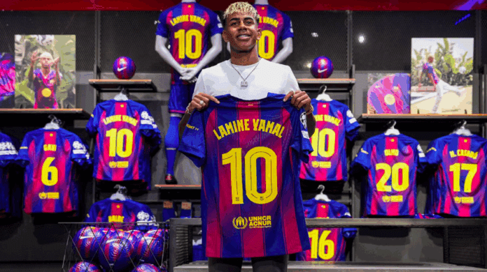 Video: Lamine Yamal es el elegido para portar el legendario número 10 del Bacelona