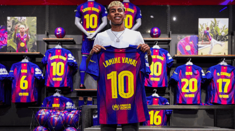 Video: Lamine Yamal es el elegido para portar el legendario número 10 del Bacelona