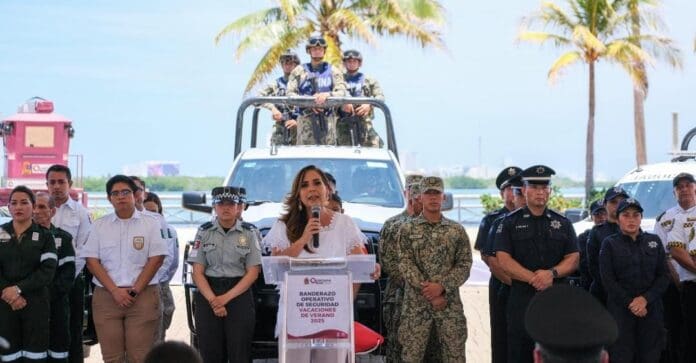 Mara Lezama da inicio al Operativo Vacacional de Verano del 2025 con más de 7 mil elementos en Quintana Roo.