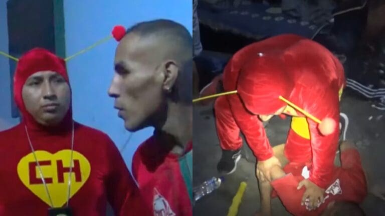 Video: Policía disfrazado de “Chapulín Colorado” lidera redada antidrogas en Perú
