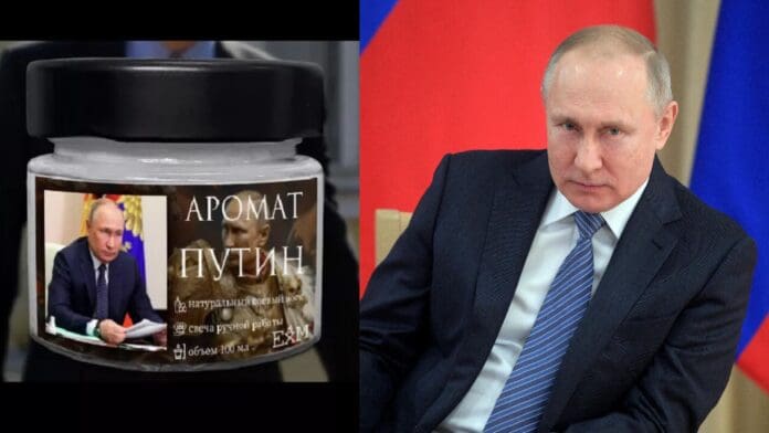 Salen a la venta velas aromáticas con olor a Vladimir Putin en Rusia
