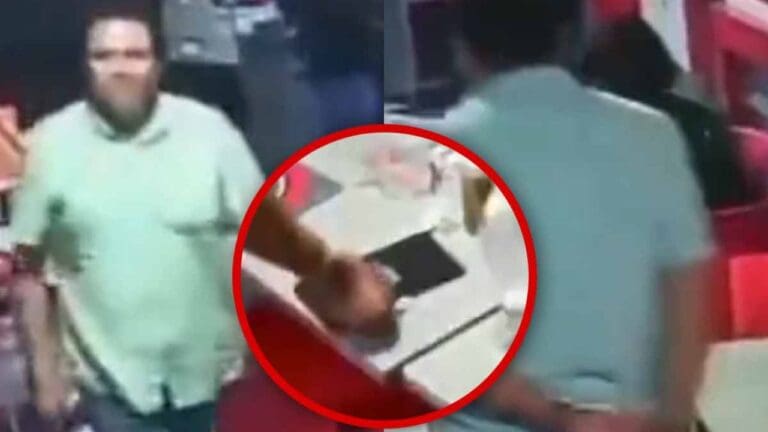 Ladrón pide comida para llevar y roba dinero de una mesa, en restaurante de Michoacán