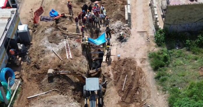 Derrumbe en obra vial deja un fallecido y un lesionado en Tlaquepaque, Jalisco