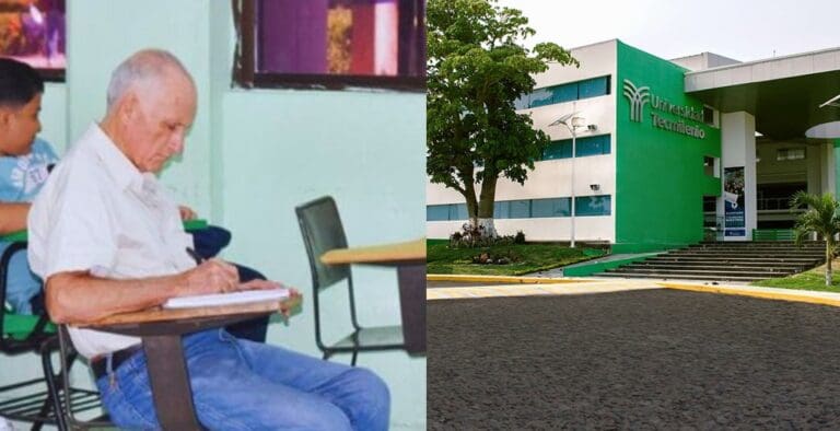 Adulto mayor se inscribe en universidad para estudiar Computación en Villahermosa, Tabasco
