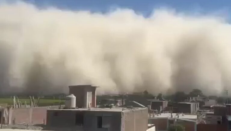 Tormenta de arena cubre a varias ciudades de Perú