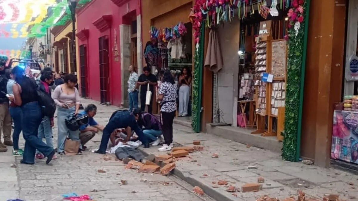 Reportan una persona lesionada tras sismo de magnitud 5.9 en Tlacolula, Oaxaca