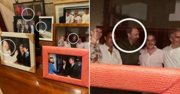 Difunden fotografía de Fidel Castro junto a Jeffrey Epstein